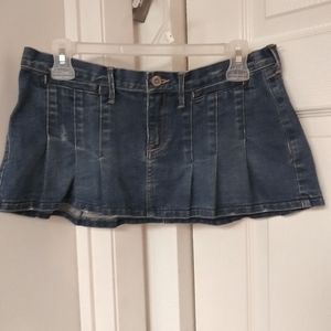 Hollister blue denim mini-skirt size 3.